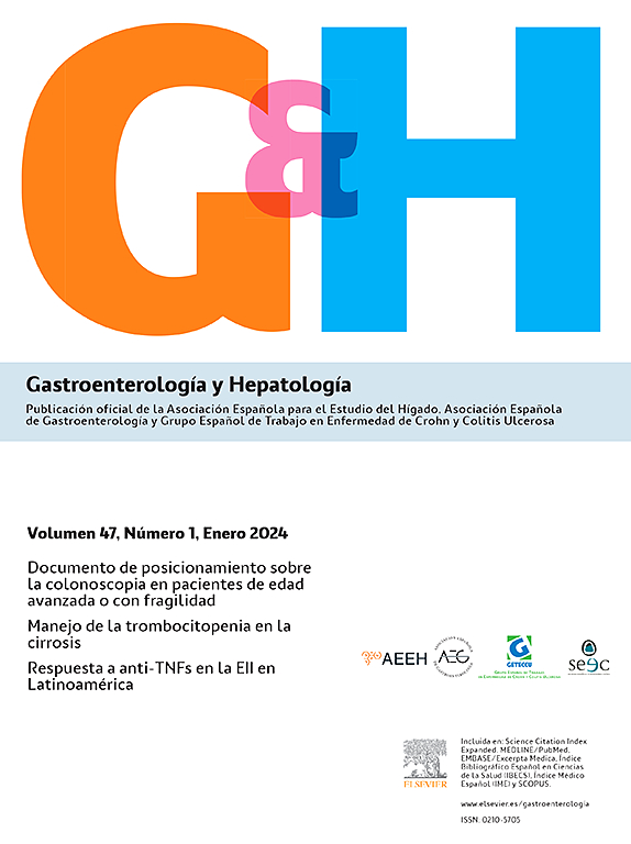 Go to journal home page - Gastroenterología y Hepatología